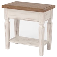 Rustic 14" Chairside Table