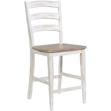 Arched Ladder Back Bar Stool