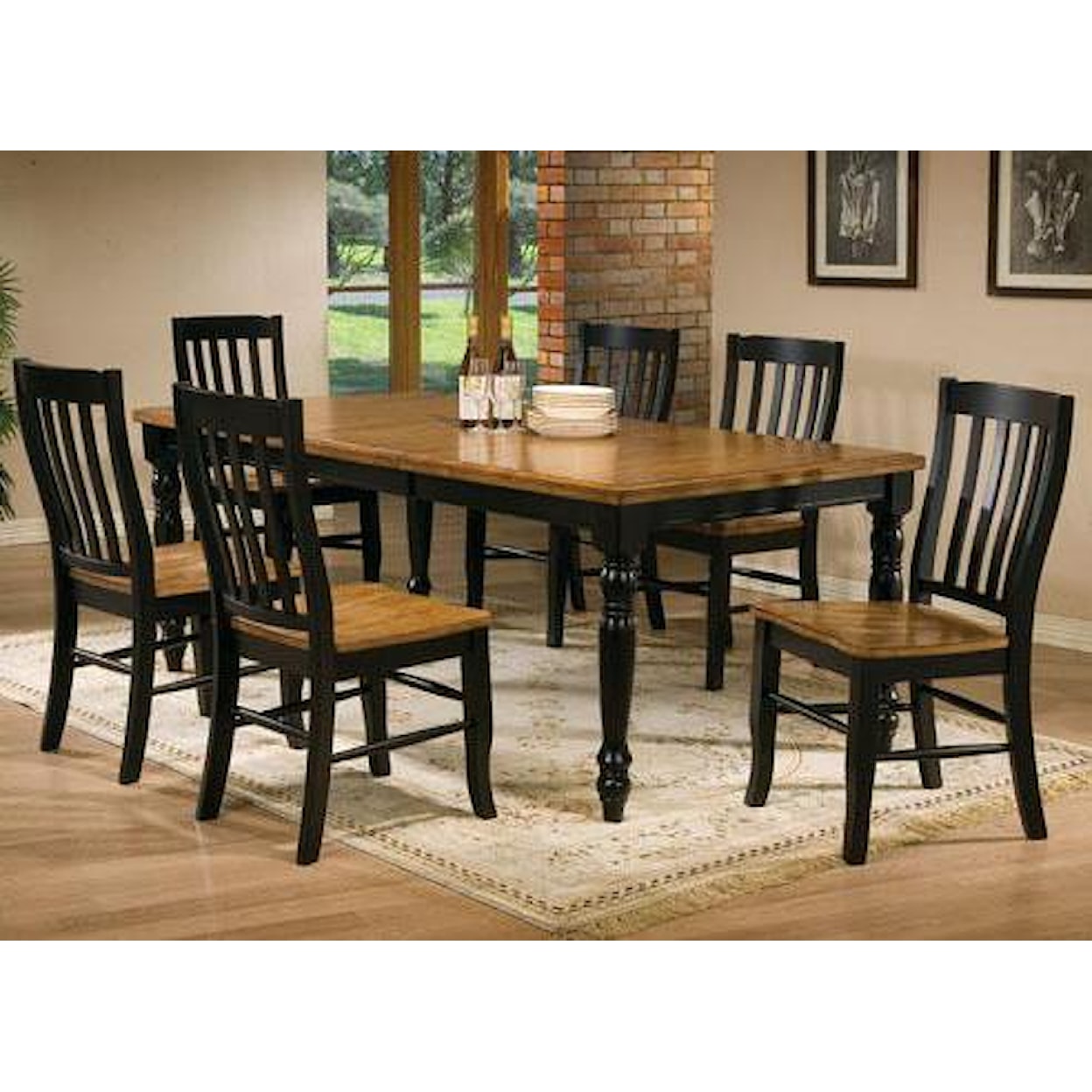 Winners Only Quails Run 7 Piece Dining Table and Chair Set