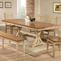 Transitional 84" Dining Table