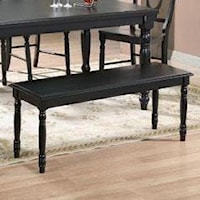 Transitional 48" Dining Bench