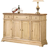 Transitional Sideboard with 4 Doors