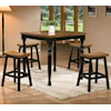 Winners Only Quails Run 5 Piece Tall Table and Barstool Set