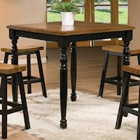 Transitional 36" Square Tall Table