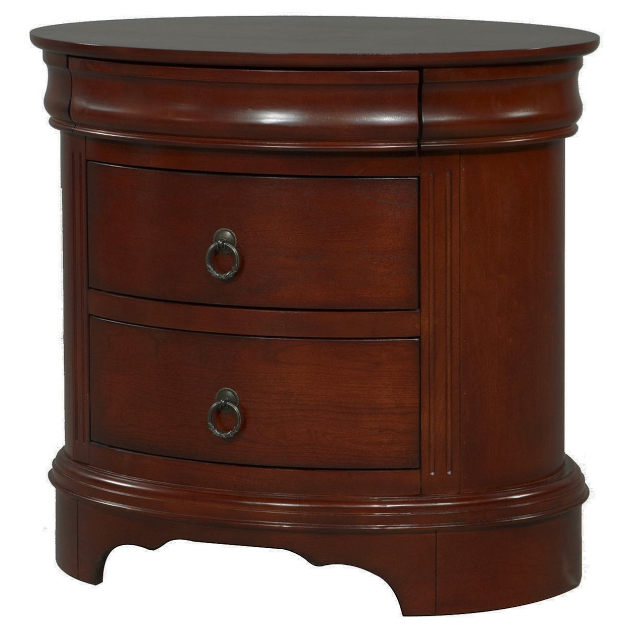 Winners Only Renaissance 3-Drawer Oval Nightstand