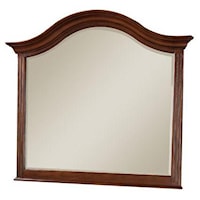 Curved Crown Landscape Mirror