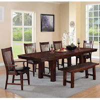 7-Piece Dining Set with Turnbuckle Detail