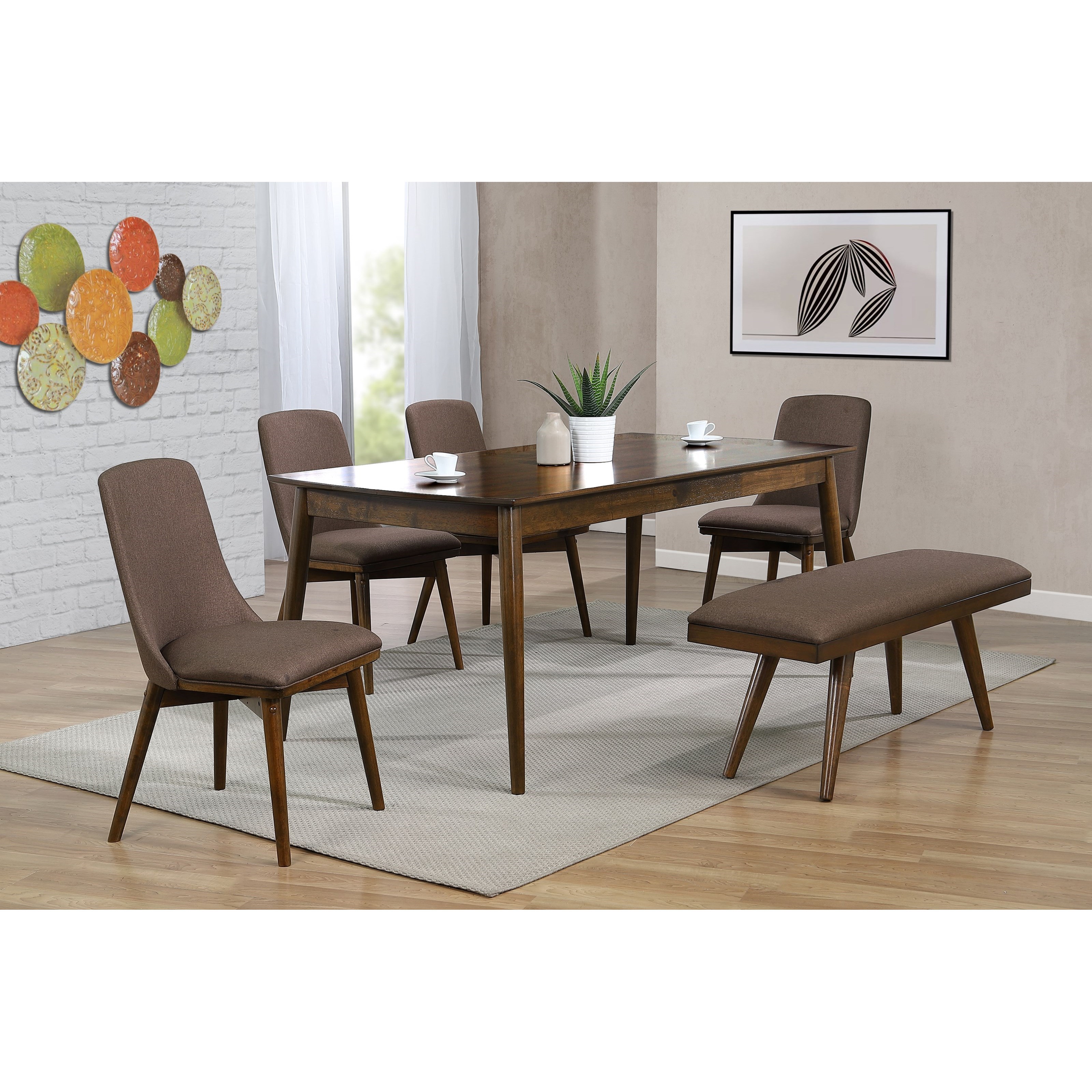 【新品】SISANDI シサンディMies Classic bottom 2 Classic Home Melrose Upholstered Dining Chair Striped Set of