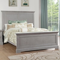 Casual Queen Panel Bed with USB Ports