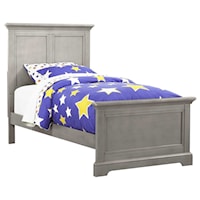 Casual Twin Panel Bed with USB Port