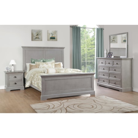 Dresser and Mirror Set