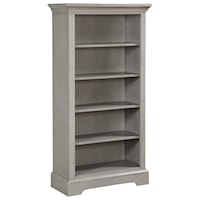 Casual Open Bookcase with 4 Adjustable Shelves
