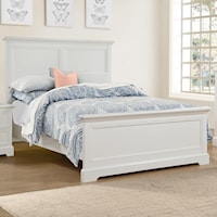 Casual Queen Panel Bed with USB Ports