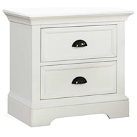 Casual 2-Drawer Nightstand