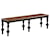 Winners Only Torrance Casual 60" Dining Bench with Turned Legs
