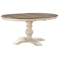 Casual Oval Dining Table with 18" Leaf