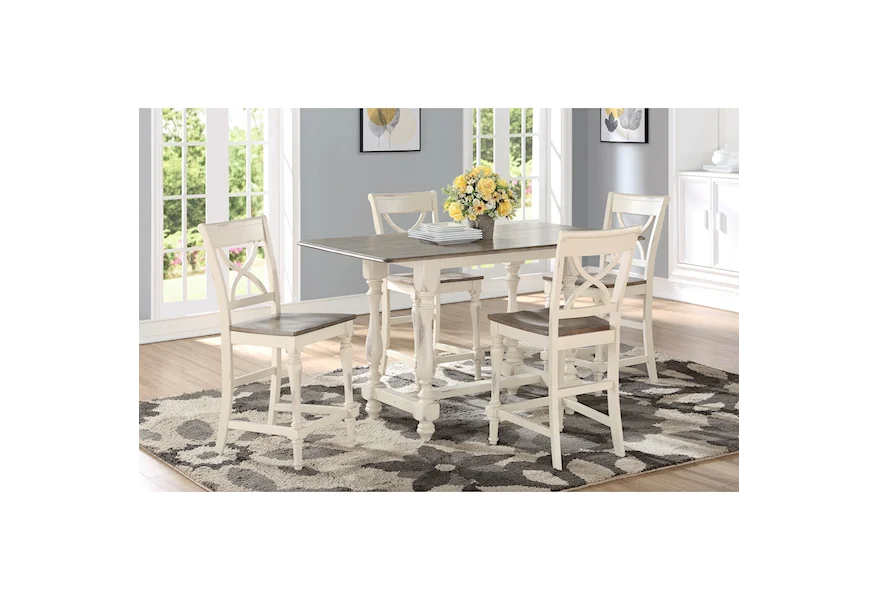 Torrance Counter Height Table and Chair Set by Winners Only at Reeds Furniture