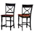 Winners Only Torrance Casual X-Back Barstool with Two-Tone Finish