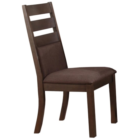 Cushioned Ladder Back Side Chair