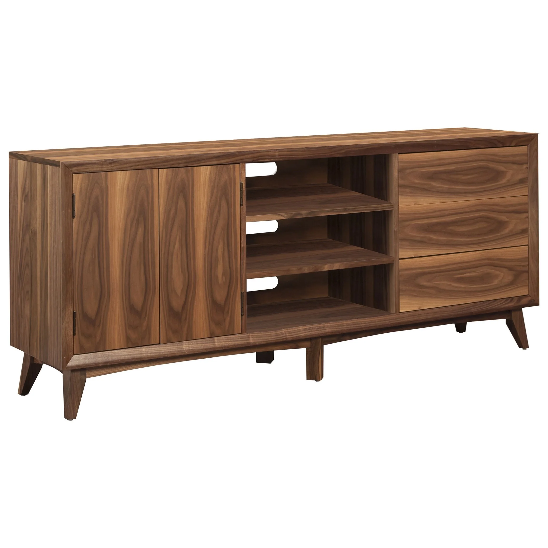 Winners Only Venice TV172 Contemporary 72" TV Stand with Push-Activated ...
