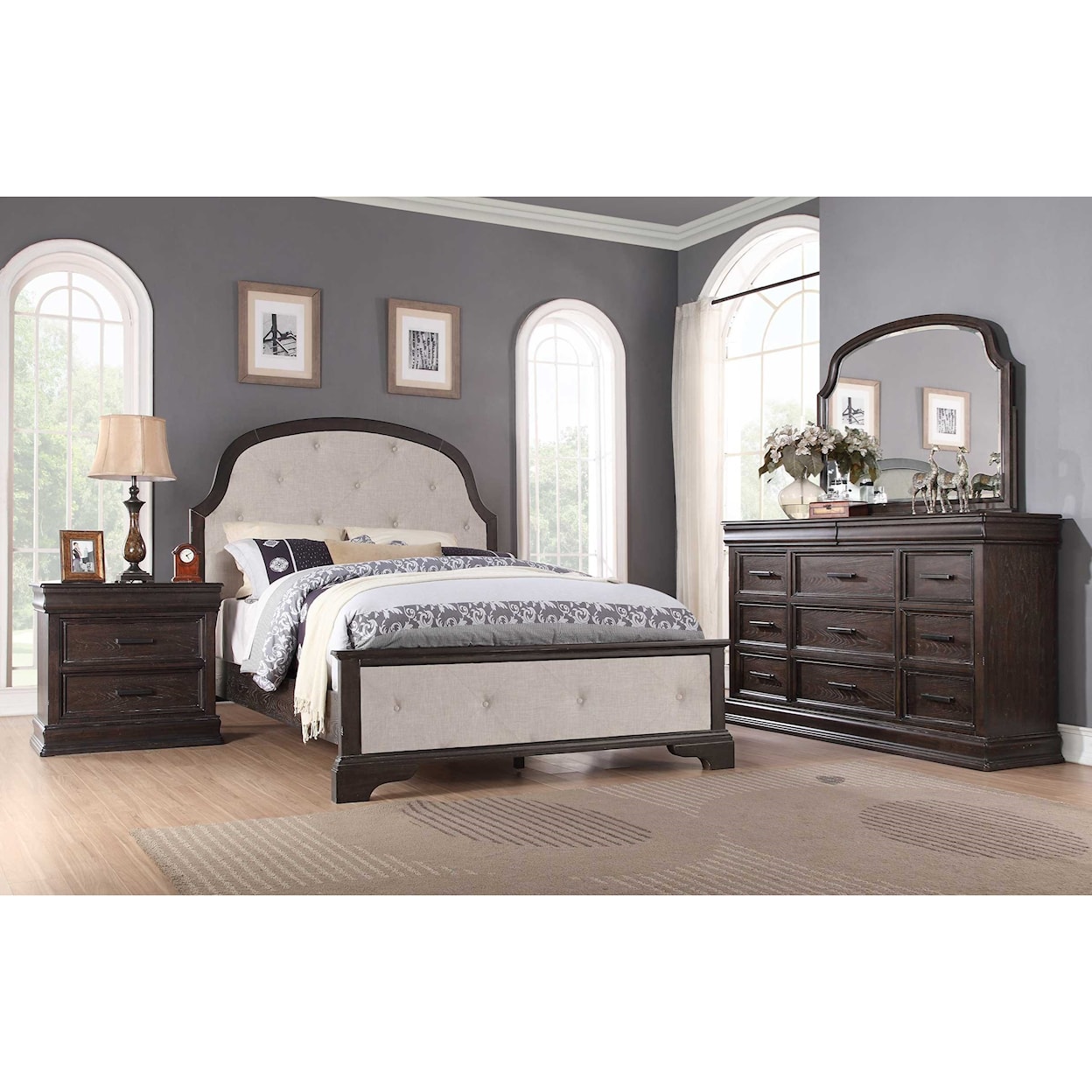 Winners Only Xcalibur King Upholstered Bed