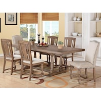 7-Piece Trestle Dining Set