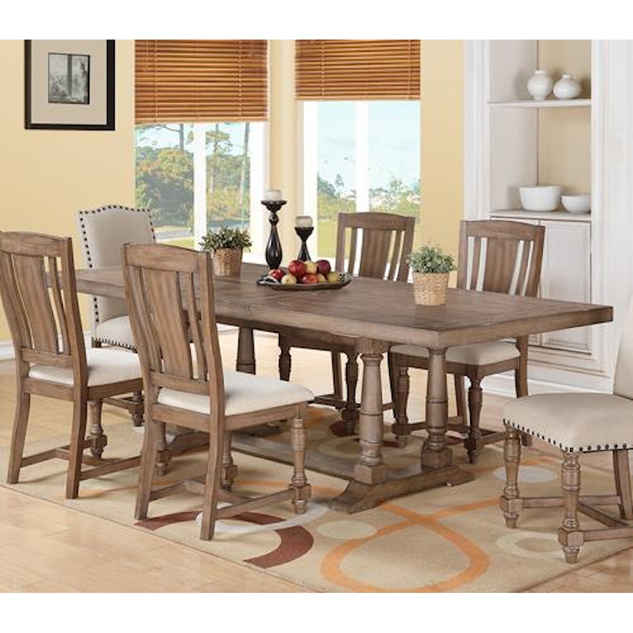 Winners Only Xcalibur Trestle Dining Table
