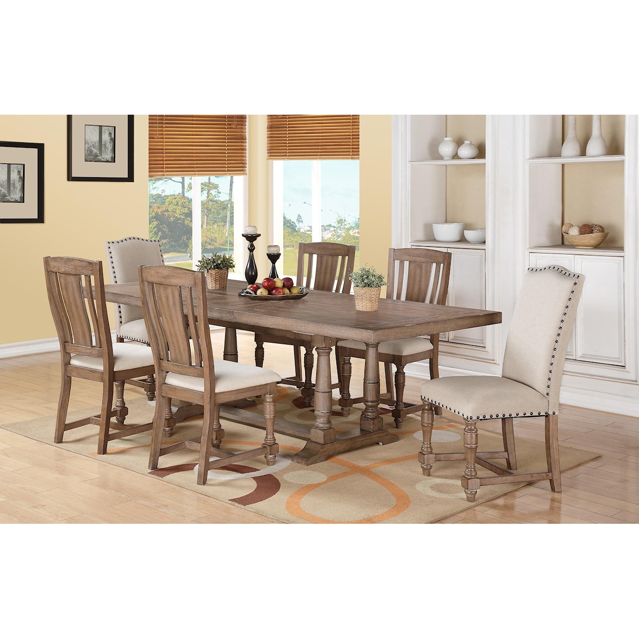 Winners Only Xcalibur Trestle Dining Table