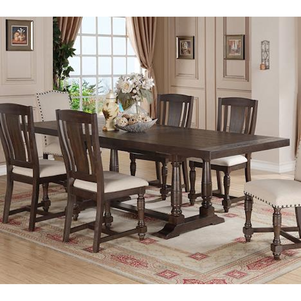 Winners Only Xcalibur Trestle Dining Table