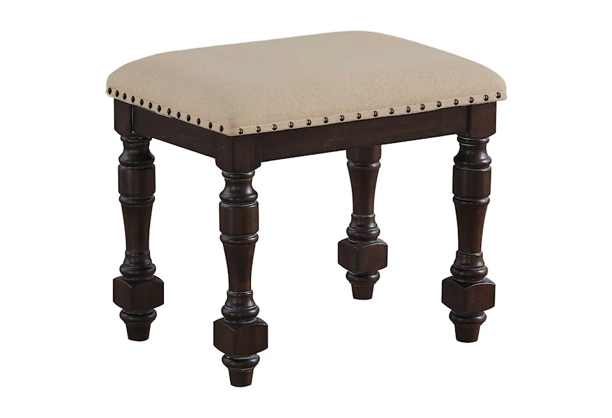 Xcalibur Vanity Stool by Winners Only at Sheely's Furniture & Appliance