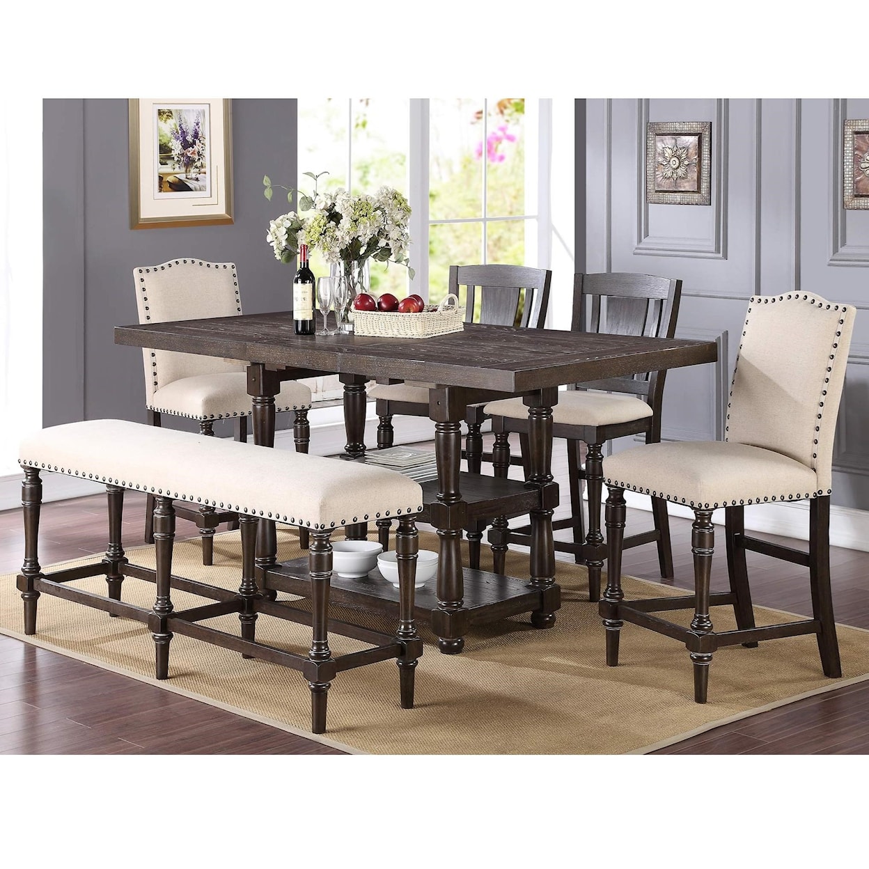 Winners Only Xcalibur Counter-Height Dining Set