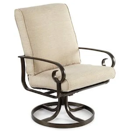 Swivel Tilt Cushion Outdoor Dining Chair