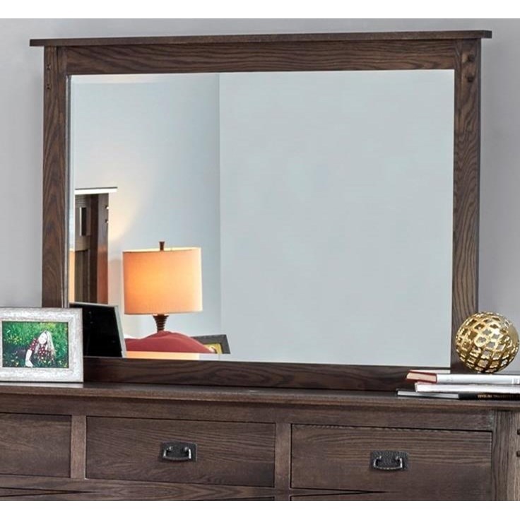 Witmer Furniture Kennan H75610 Dresser Mirror with Solid Wood Frame |  Mueller Furniture | Dresser Mirrors
