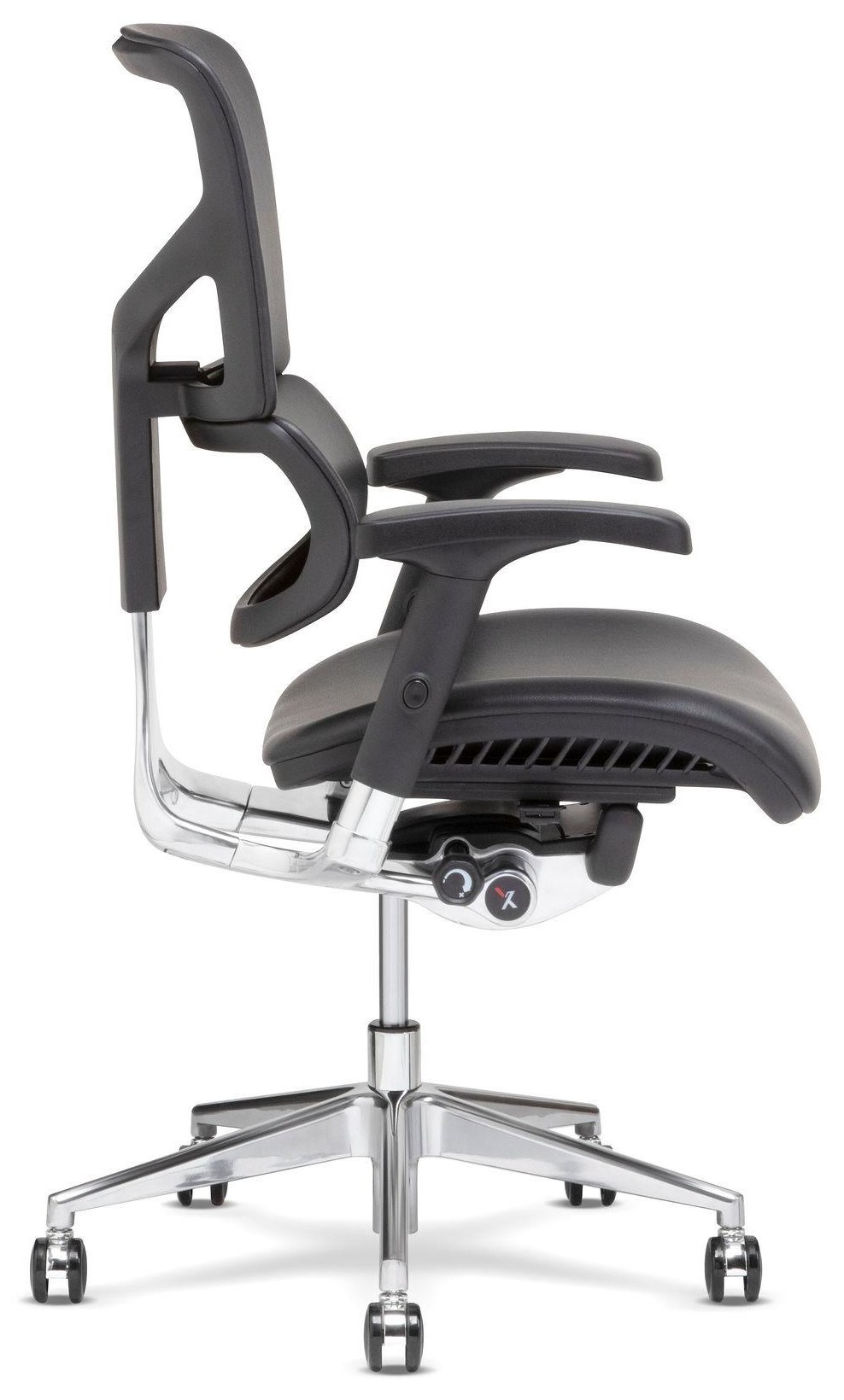XChair X4 MS4/BLACK/LTH/PA Desk Chair HomeWorld Furniture Executive Desk Chairs