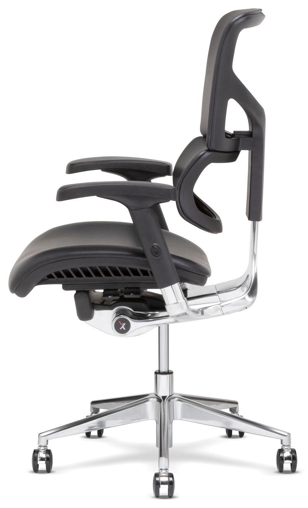 XChair X4 MS4/BLACK/LTH/PA Desk Chair HomeWorld Furniture