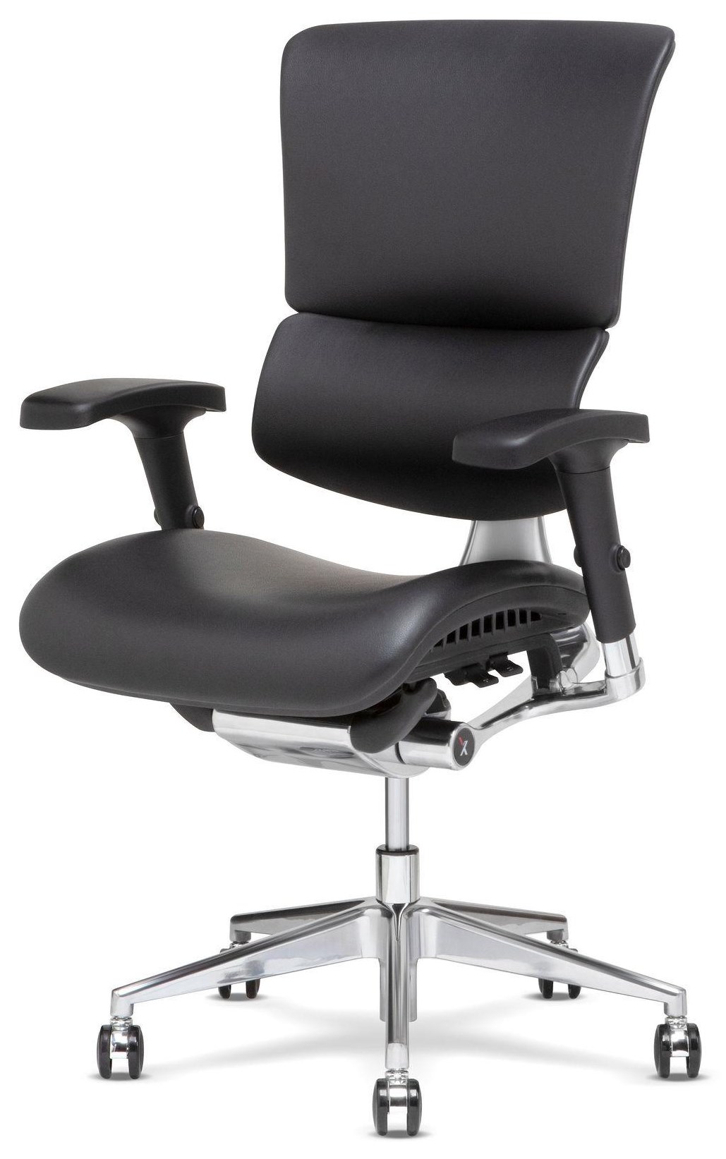 XChair X4 MS4/BLACK/LTH/PA Desk Chair HomeWorld Furniture