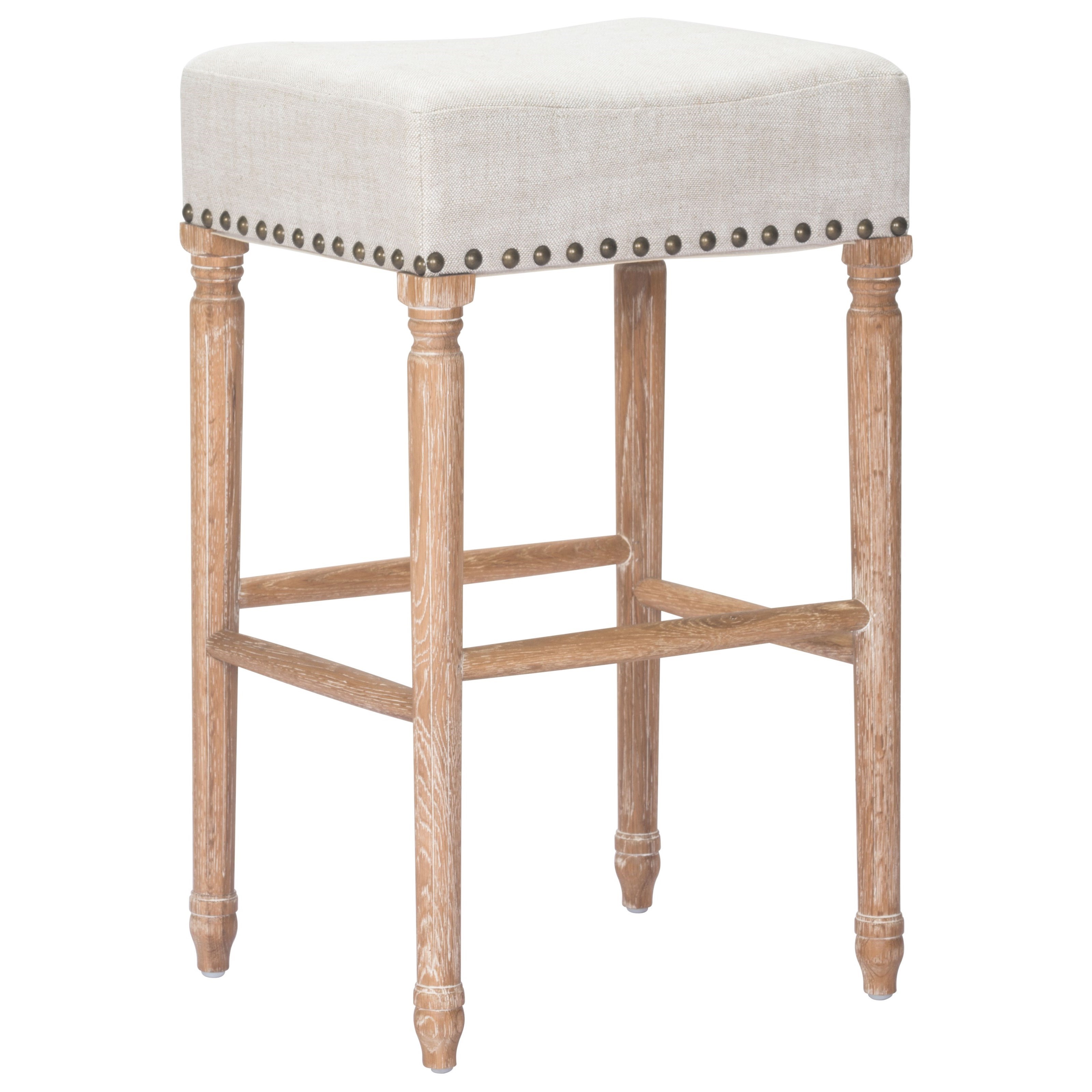 Zuo Anaheim 98614 Barstool With Nailhead Trim Value City Furniture