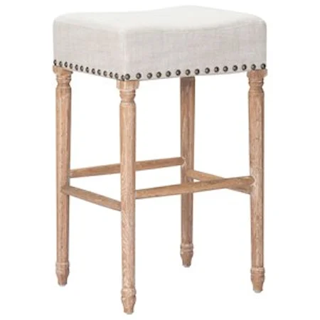 Barstool With Nailhead Trim