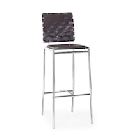 Criss Cross Bar Chair (Set of 2) Espresso