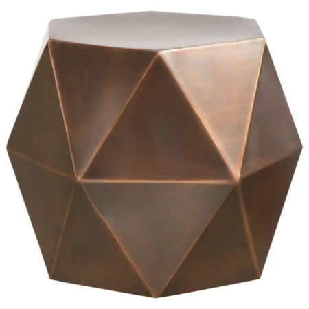 Iron Hexagon Accent Table