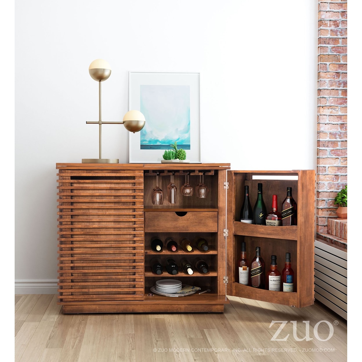 Zuo Linea Bar Cabinet
