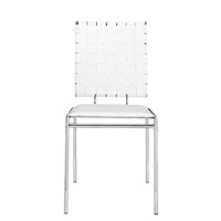 Criss Cross Dining Chair (Set of 4) White 