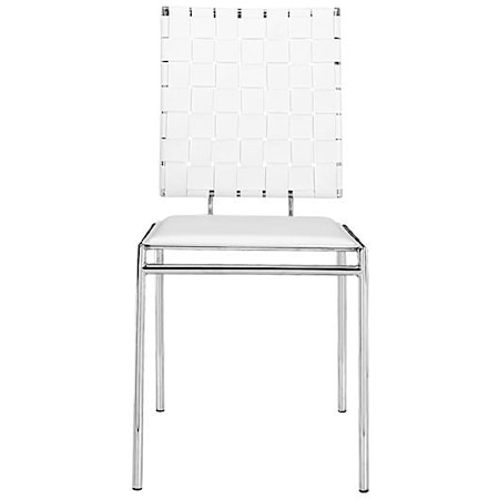 Criss Cross Dining Chair (Set of 4) White 