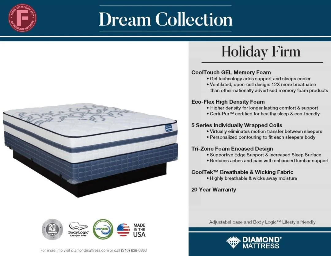 Diamond Dream Holiday Firm Mattress Collection