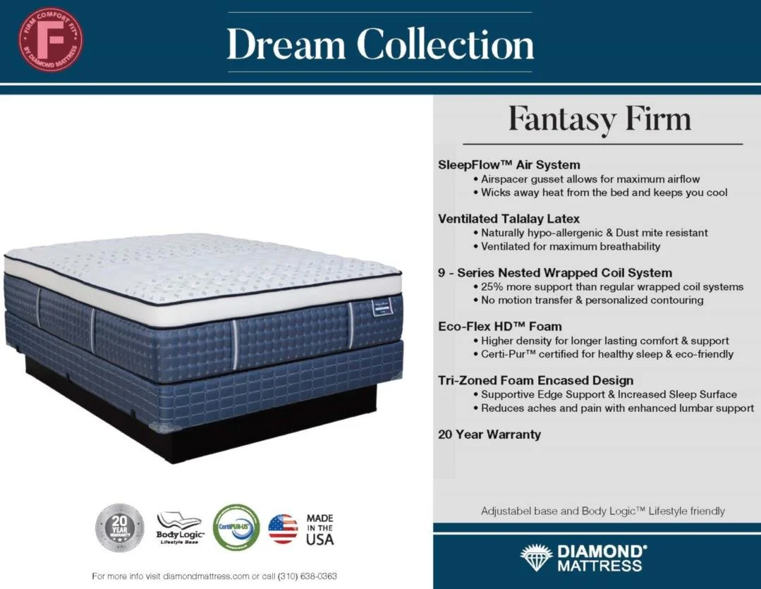 Diamond Dream Fantasy Firm Mattress Collection