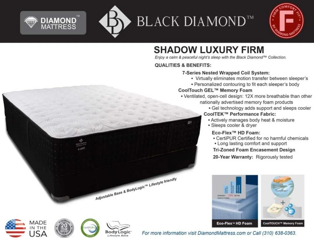 Diamond Shadow Firm Mattress Collection