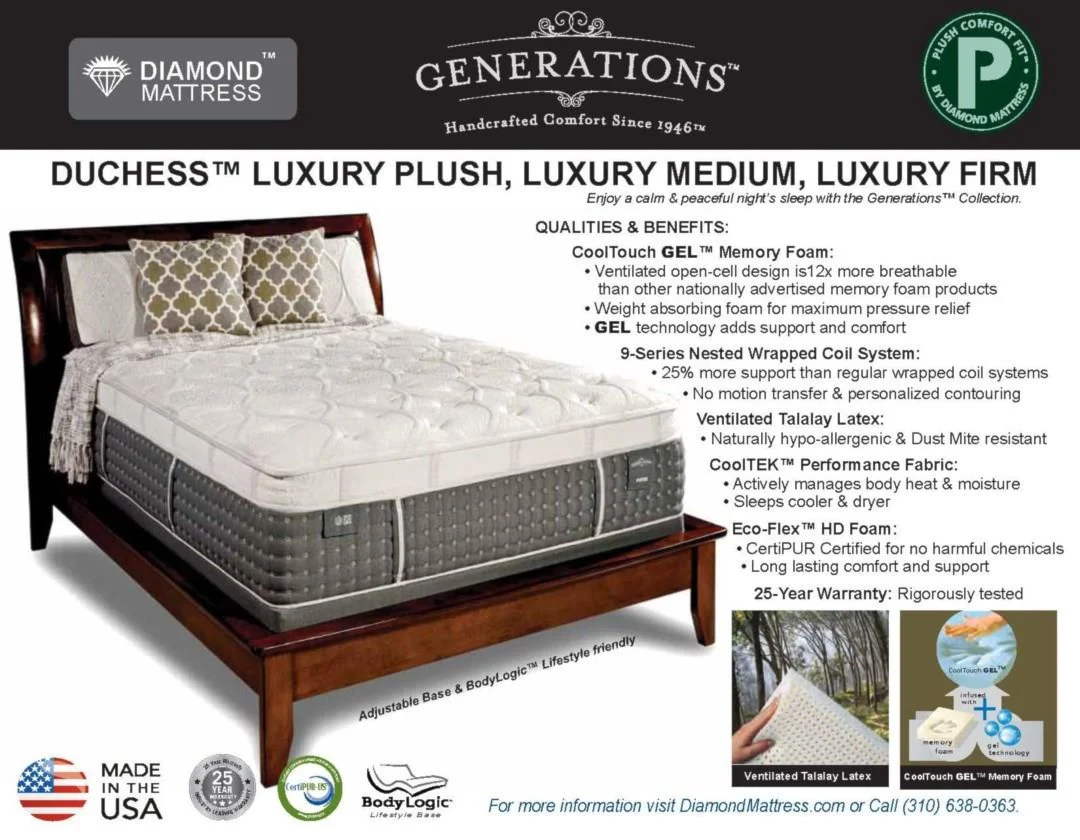 Diamond Generation Duchess Pillow Top Mattress Collection