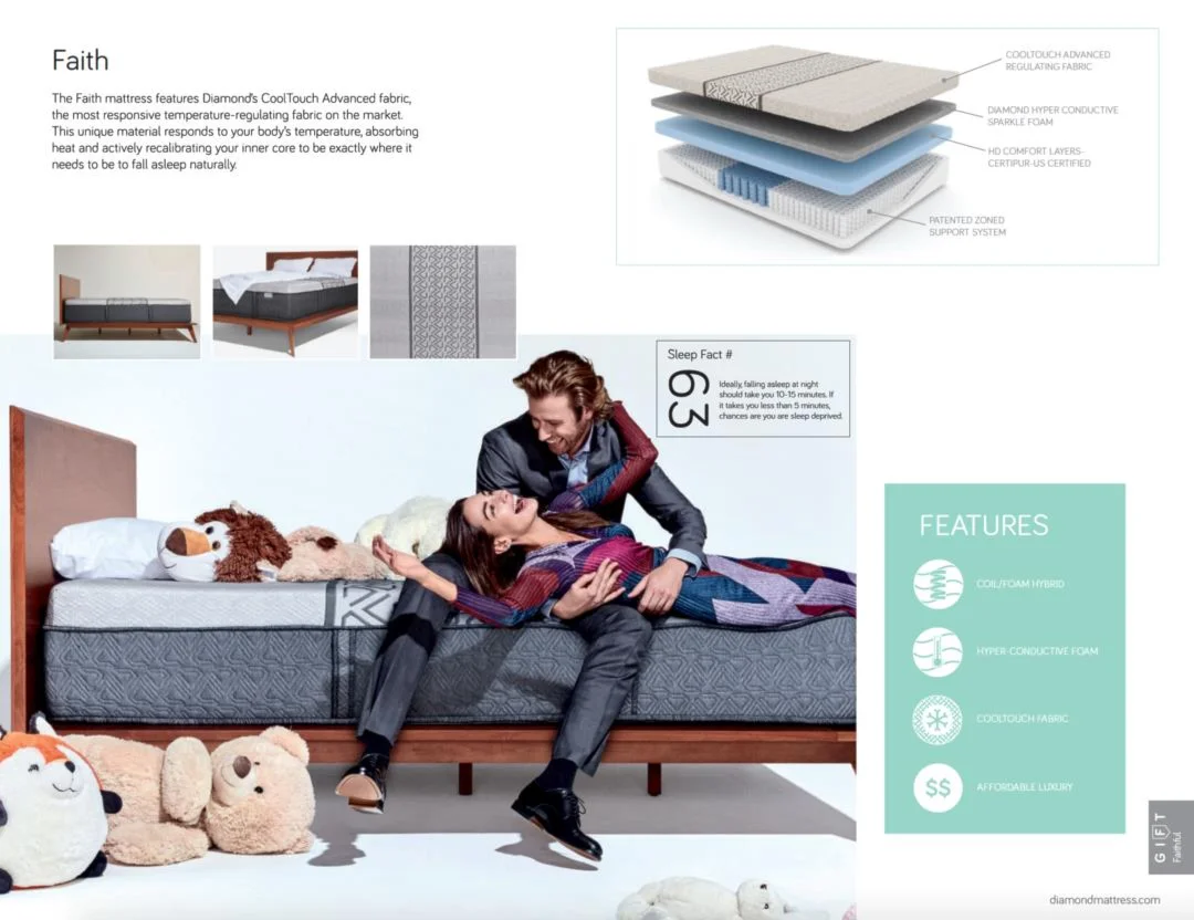 Diamond Faith Medium Mattress Collection