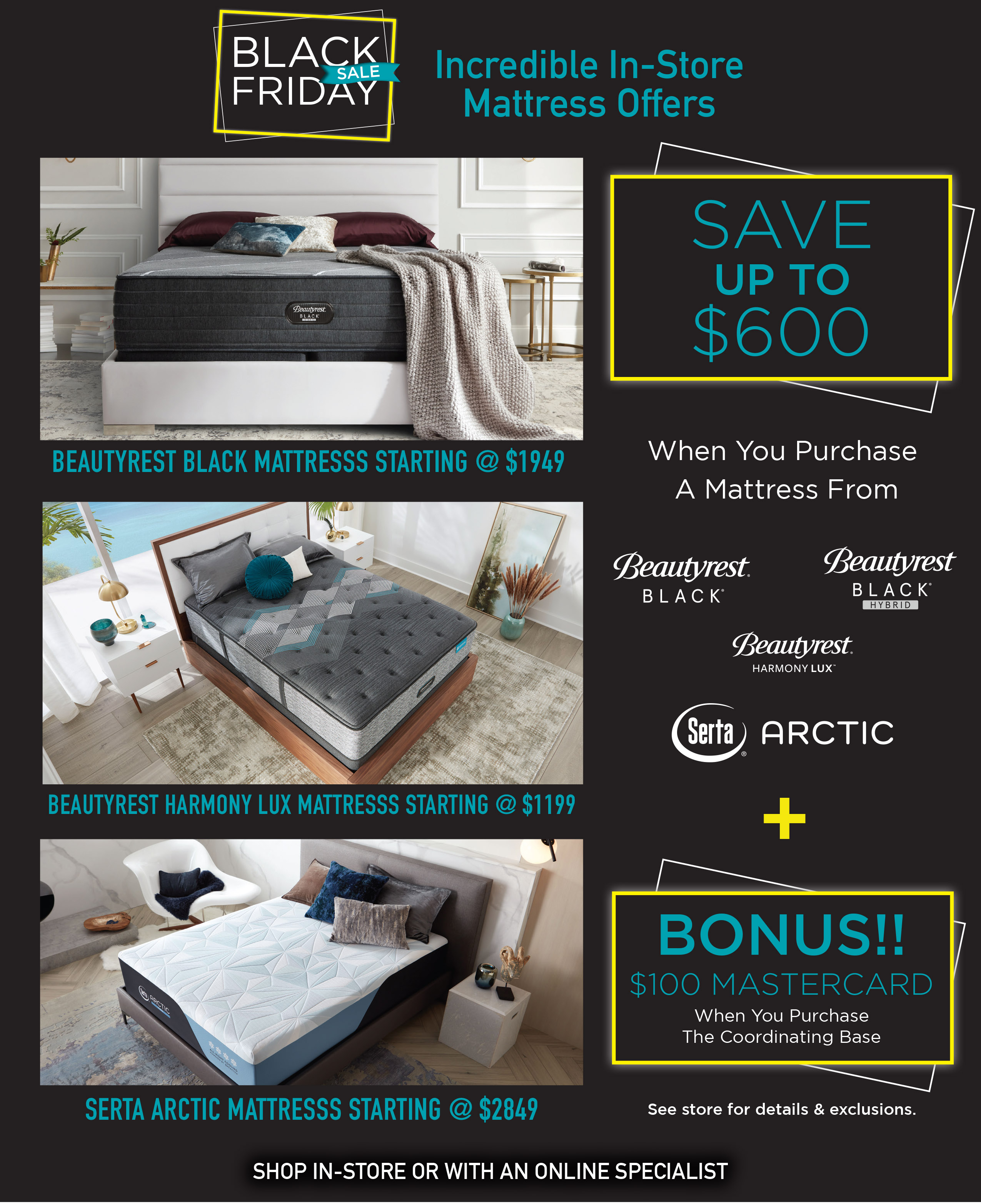 Myers store mattress sale