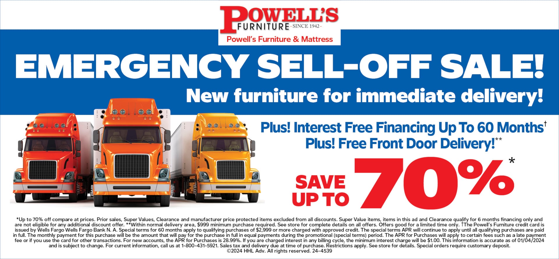 Powell's Emergency Sell Off Sale